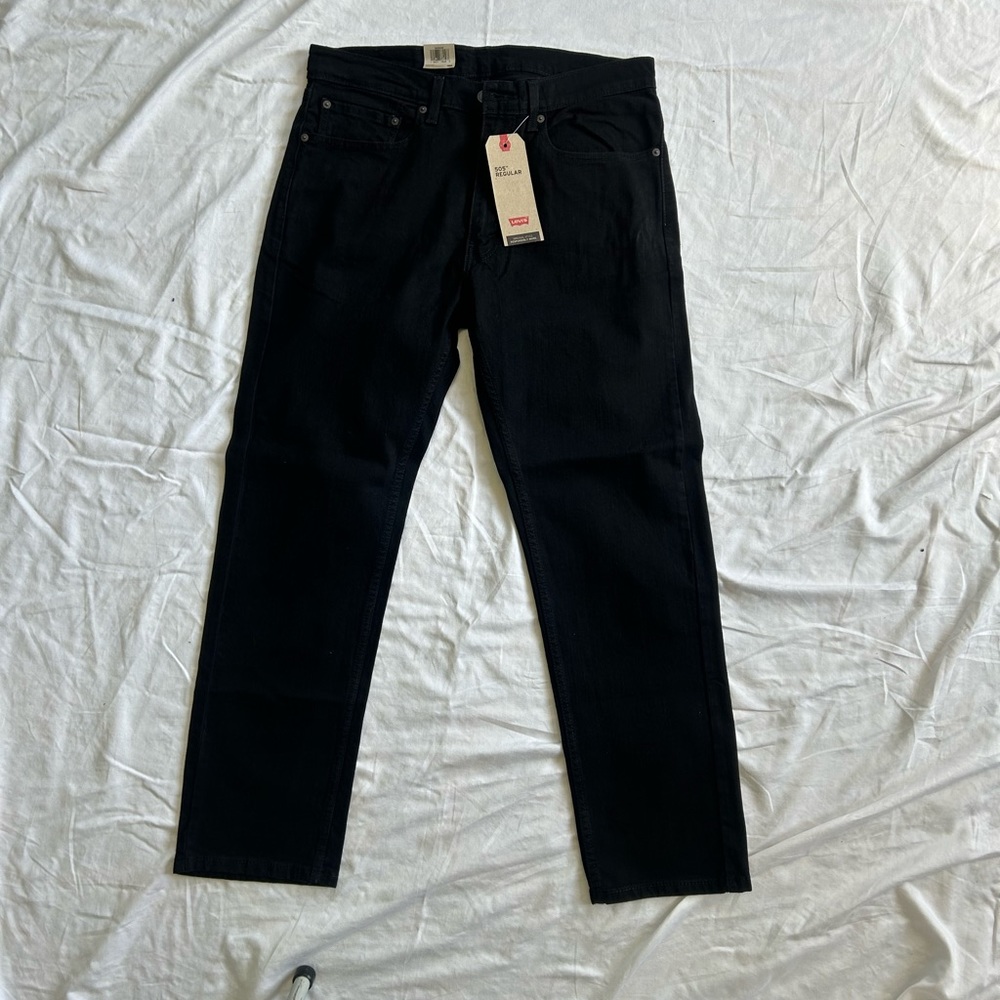 NWT Levis 505 34x30 black jeans